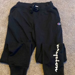 Black Champion Sweatpants